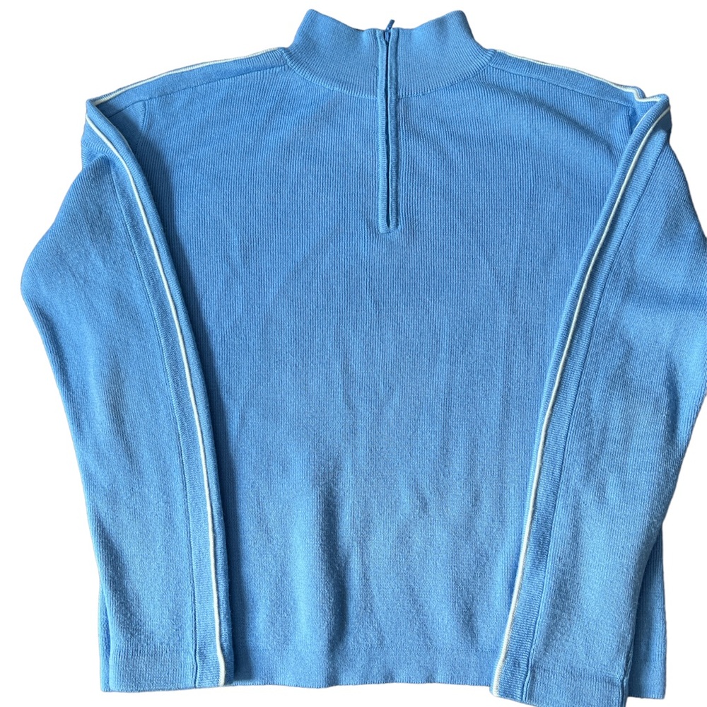 MEISTER WOMEN’s 1/4 zipper WOOL MIX SWEATER SIZE MEDIUM EUC
